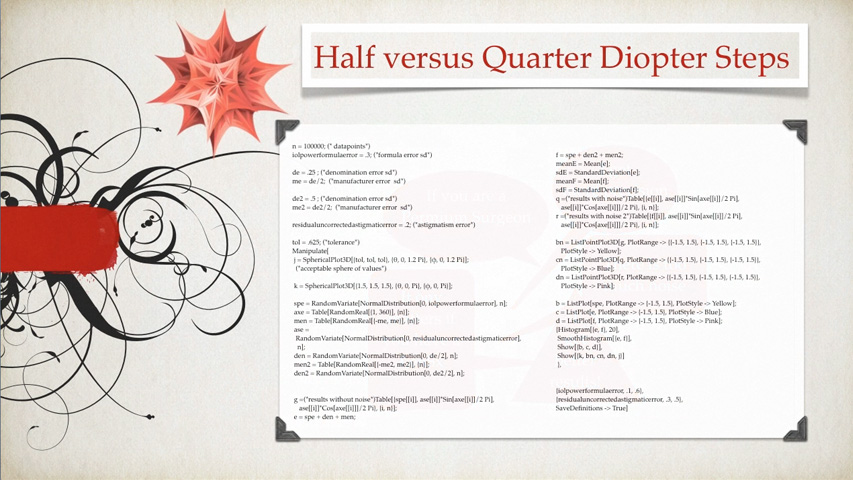 Half Versus Quarter Presentation for ACOS 2012 by Dr. James S. Lewis